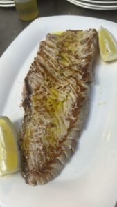 Ventresca de atún fresco a la plancha